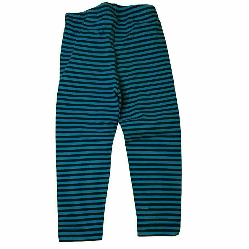 Hanna Andersson 100% Cotton Blue/Gray Dress/Leggings Set 100